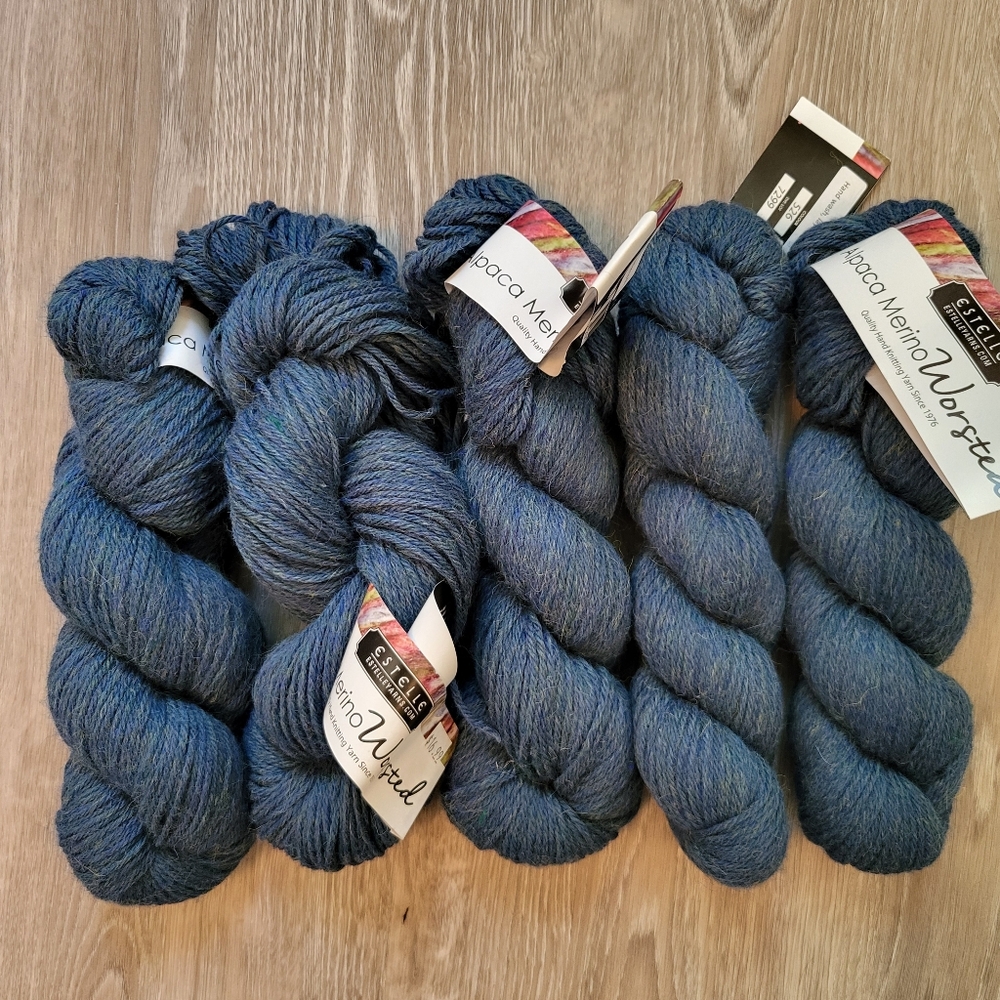 6 Hanks Alpaca/Merino Yarn